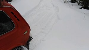 Comforser CF3000 зимой по глубокому снегу на ниве  ( 30,5' ) 215/85 /16