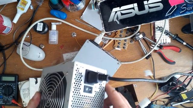 подключение БП в розетку для начинающих. смотреть онлайн