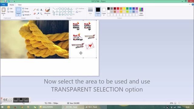 Tutorial: How to paste PNG into JPEG using MS paint смотреть онлайн