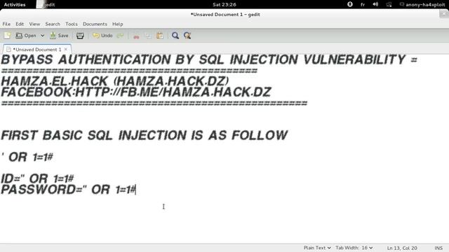 Sql Authentication Bypass смотреть онлайн