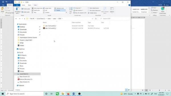 Installing Climate Data Operators (CDO) for Windows