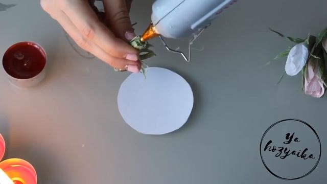 DIY. Тарелка с цветами из гофрированной бумаги для декора столов на торжестве. смотреть онлайн