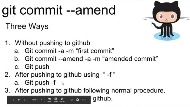 Amending to previous commit in Git смотреть онлайн
