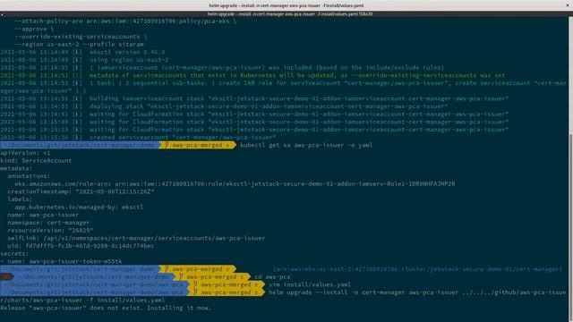 Setting up the AWS Private Certificate Authority with cert-manager using Jetstack Secure смотреть онлайн