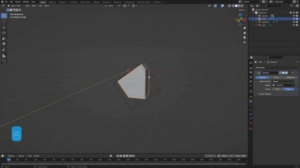 Урок 11. Модификатор Boolean и аддон Bool Tool в Blender.