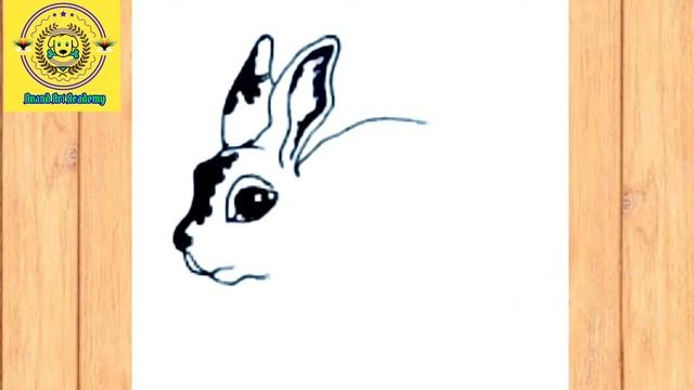 How to draw a Rabbit // step by step easy drawing //Rabbit tattoo Art смотреть онлайн
