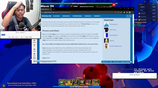 ?LIVESTREAM | HARUS DAPET FADHIL MALAM INI | ANIME ADVENTURES | GAME ROBLOX INDONESIA смотреть онлайн
