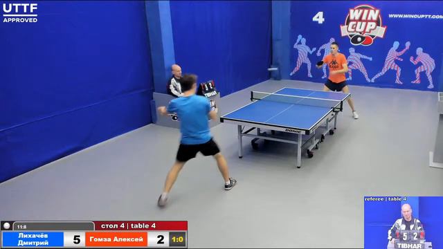 17:00 Лихачёв Дмитрий 3-0 Гомза Алексей стол 4 ЮГ-3 26.09.21 смотреть онлайн