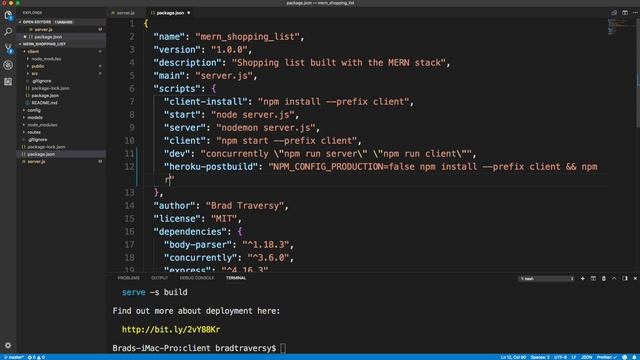 Learn The MERN Stack [8] - Prepare & Deploy смотреть онлайн