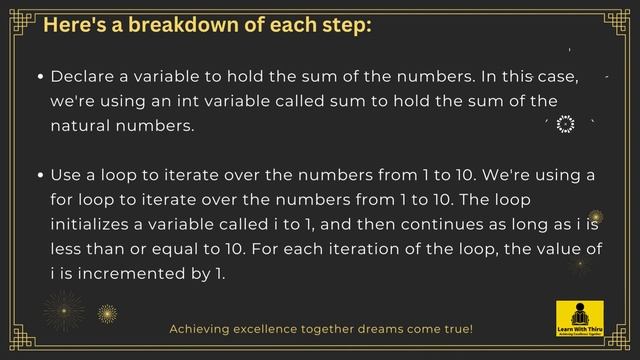 JAVA Programming | JAVA Program 01 | Sum of natural number 1 to 10 смотреть онлайн