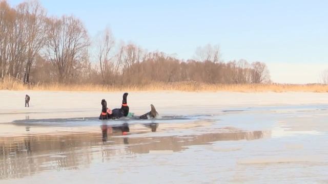 Способы спасения при провале под лёд. смотреть онлайн