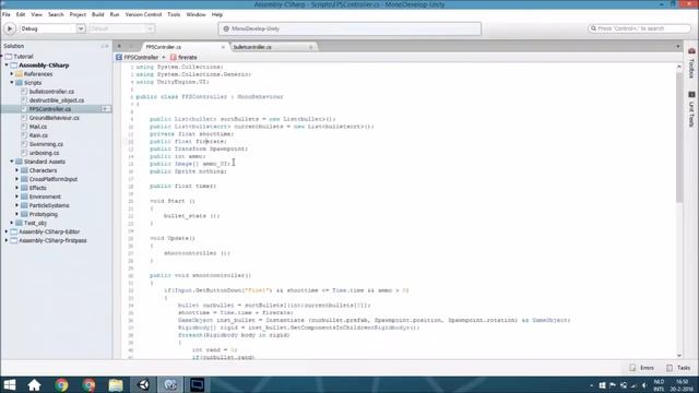 [Unity 5] Tutorial: how to shoot with various bullets смотреть онлайн