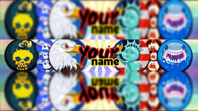 Agar.io BANNER TEMPLATE-Adobe Photoshop CS6 смотреть онлайн