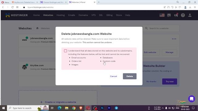 How to delete website from hostinger смотреть онлайн