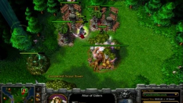 Warcraft 3 - Tower Rush in 60 Seconds смотреть онлайн