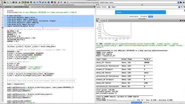 Learn By Example 328 | How to test RMSprop() OPTIMIZER in a Deep Learning model ? смотреть онлайн