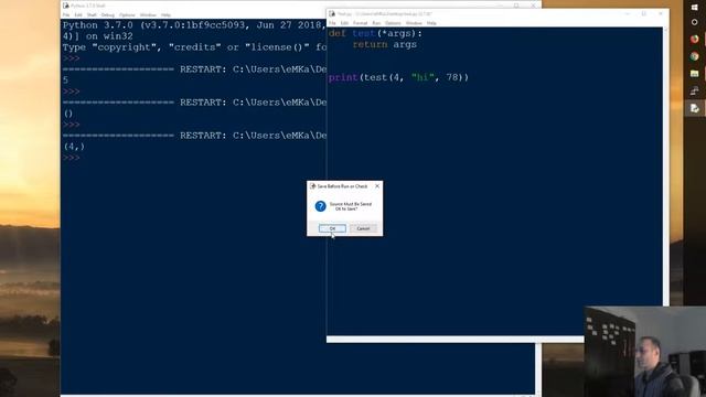 Python N12. ფუნქციის სპეციფიური პარამეტრები: *args და **kwargs смотреть онлайн