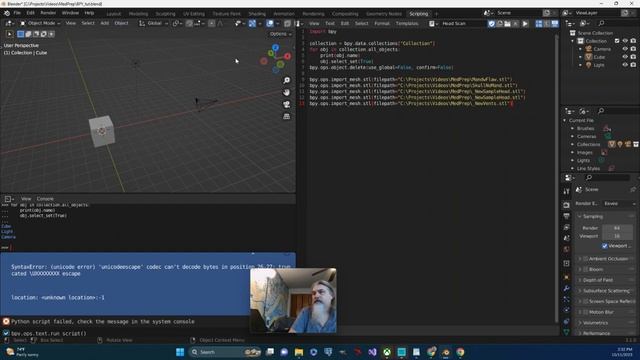 Syntax Errors when Using Blender Python to Import смотреть онлайн