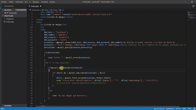 Práctica 04 Clase 01 index.php DAES19 CBTis016 смотреть онлайн
