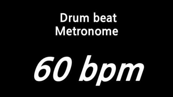 60 bpm drum beat metronome