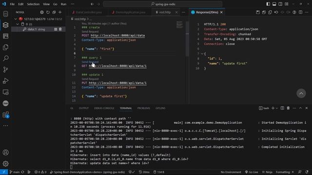 Spring Boot Data JPA with Redis Caching смотреть онлайн