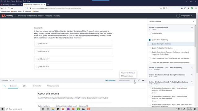 Probability and Statistics - Practice Tests and Solutions - learn Probability смотреть онлайн