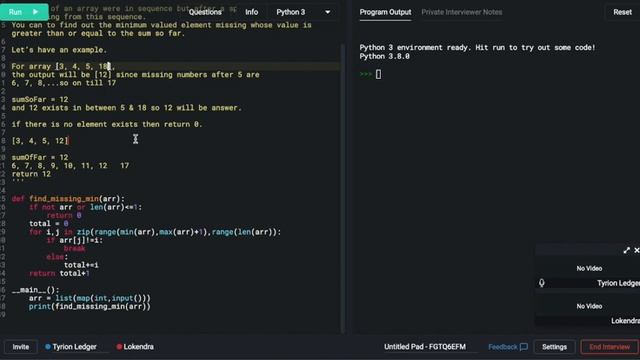 Mock Coding Interview Python | Coding Interview with a CS undergrad смотреть онлайн