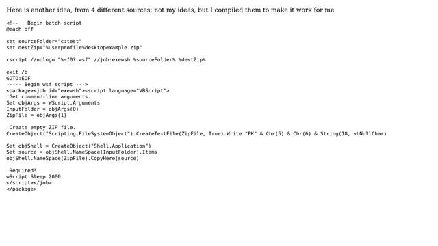 Create .zip folder from the command line - (Windows) (11 Solutions!!) смотреть онлайн