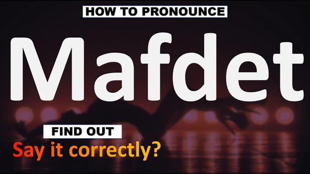 How to Pronounce Mafdet? (CORRECTLY) Egyptian Goddess Name Pronunciation смотреть онлайн