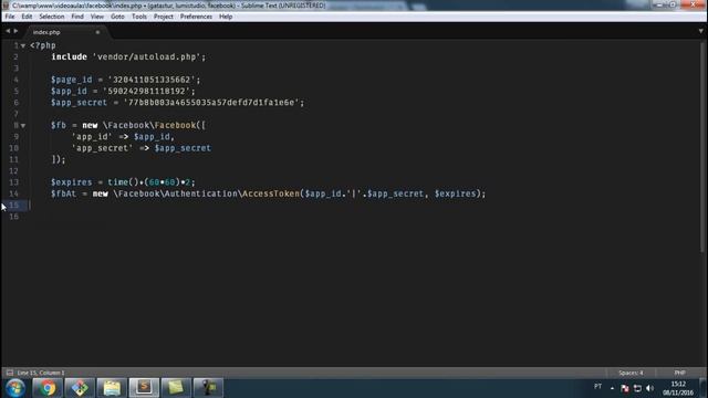 Recuperando eventos da fanpage com Facebook PHP SDK смотреть онлайн