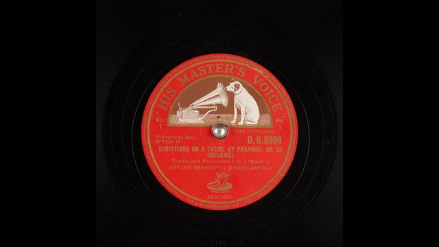 Arturo Benedetti Michelangeli plays Brahms-Paganini Variations Op. 35 (1948) HQ Transfer / Remaster смотреть онлайн