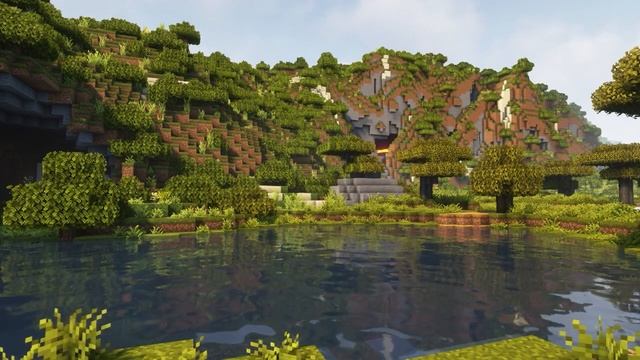 Minecraft Relaxing Lakeside Hills w/c418 Music Box | 1 hour смотреть онлайн