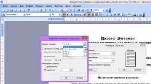Нумерация страниц в Word 2003
