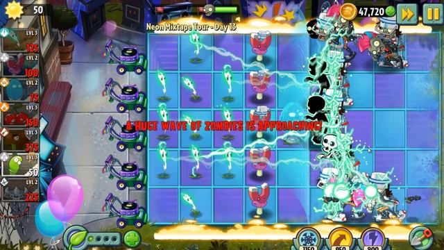 РАСТЕНИЯ против ЗОМБИ 2 или PLANTS vs ZOMBIES 2. Неоновый микстейп: уровень 13 смотреть онлайн