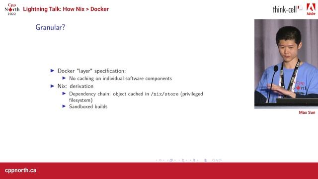 Lightning Talk: How Nix is better than Docker - Max Sun - CppNorth 2022 смотреть онлайн