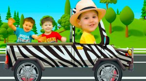 Синий трактор едет Песенки для детей Животные Звуки животных Обучающие и развивающие детские песни