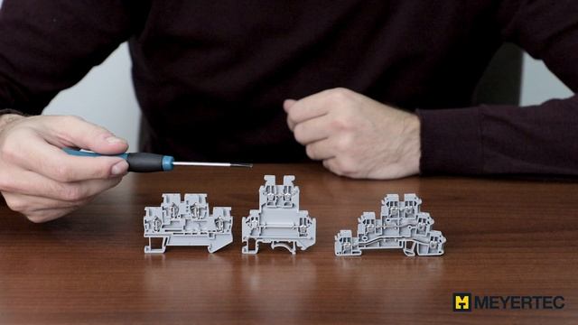 Клеммы на Din-рейку Meyertec смотреть онлайн