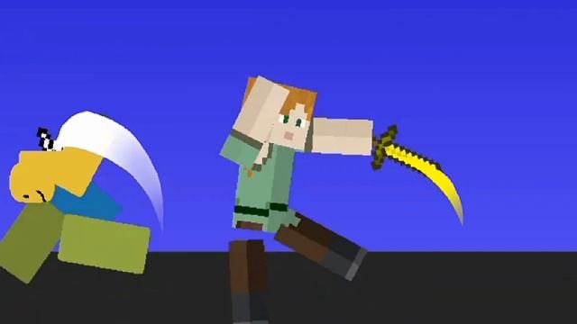 roblox vs mincraft pt 2 (stick nodes) noob vs alex смотреть онлайн
