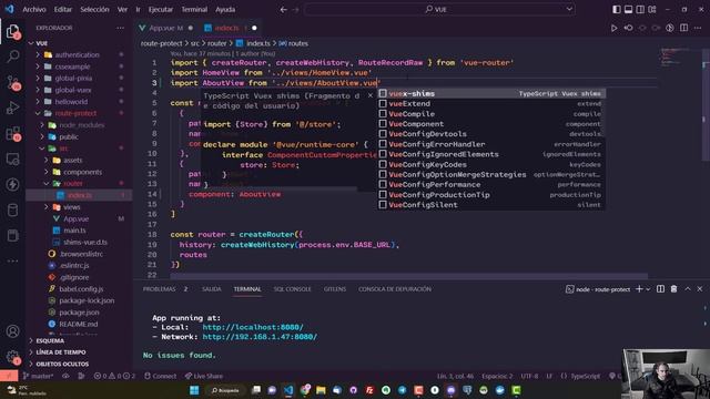 #21 Curso de VUE 3 - Profesional: Episodio 21 - PETICIONES AUTENTICADAS Y PROTECCIÓN DE RUTAS смотреть онлайн