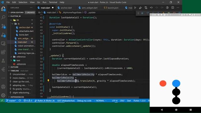 Flutter IK: Physics Simulation and View Transformation смотреть онлайн