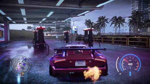 NEED FOR SPEED HEAT 4K GAMEPLAY - LAMBORGHINI COUNTACH - NEON RIDER - Day and Night Police Chase смотреть онлайн