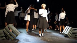 Сцена из спектакля "До свидания, мальчики"