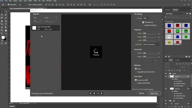 CS:GO Red Thumbnail Template | Photoshop CC 2017 | Easy To Edit смотреть онлайн