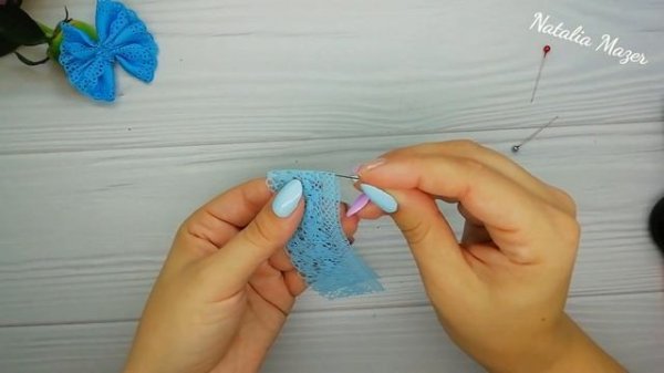 Ну простой ВАРИАНТ?МАЛЕНЬКИХ БАНТИКОВ ИЗ ОСТАТКОВ ЛЕНТ ЗА 5 МИНУТ/DIY NATALIA MAZER