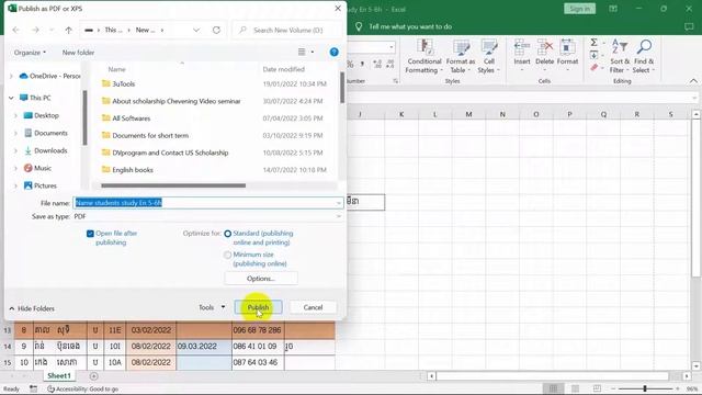 របៀបបំលែង Excel ទៅ Pdf ស្រួលចង់ងាប់|| How to Convert Excel to Pdf смотреть онлайн