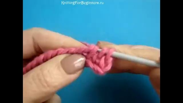 Тунисское вязание крючком Урок 6