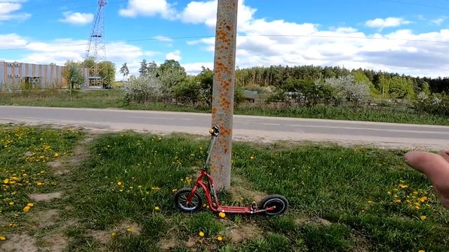 ⚡Электросамокат на 12 дюймовых колёсах. Первый выезд. смотреть онлайн