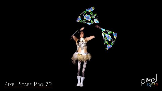 LED staff / LED poi - Pixel Staff Pro 72 - Pixel Lights production смотреть онлайн
