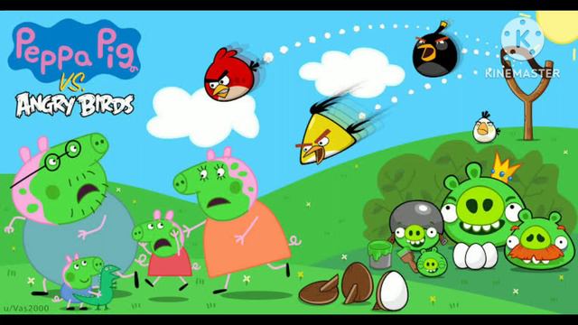 peppa pig vs angry birds trailer смотреть онлайн