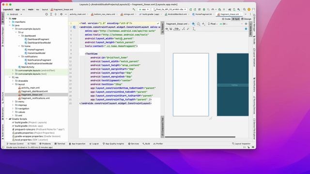 Kotlin: Layouts. 1. LinearLayout смотреть онлайн